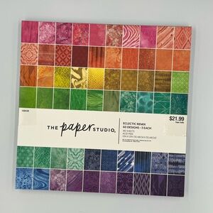 The Paper Studio - Eclectic Mix - 12”x12” Scrapbooking Paper - 180 Sheets - New